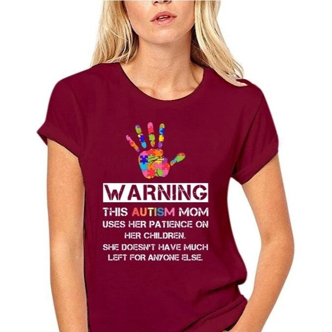 Autism Mom Warning T-Shirts, datingdisabled.online