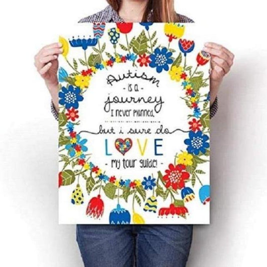 Autism is a Journey Wall Art Posters - Dating Disabled Online