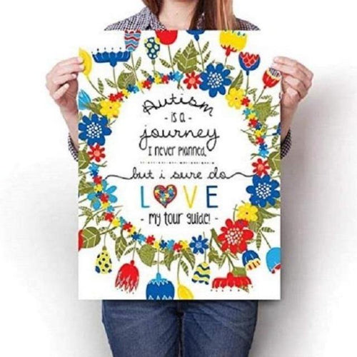 Autism is a Journey Wall Art Posters - Dating Disabled Store