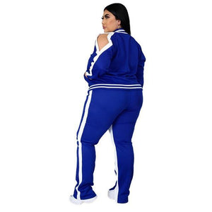 Curvy Plus Women's Casual Pant and Jacket Sets - DatingDisabled.store, Dating Disabled Store